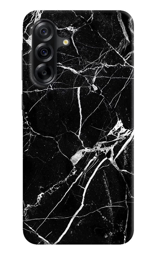 Black Marble Pattern Samsung A36 5G Back Cover