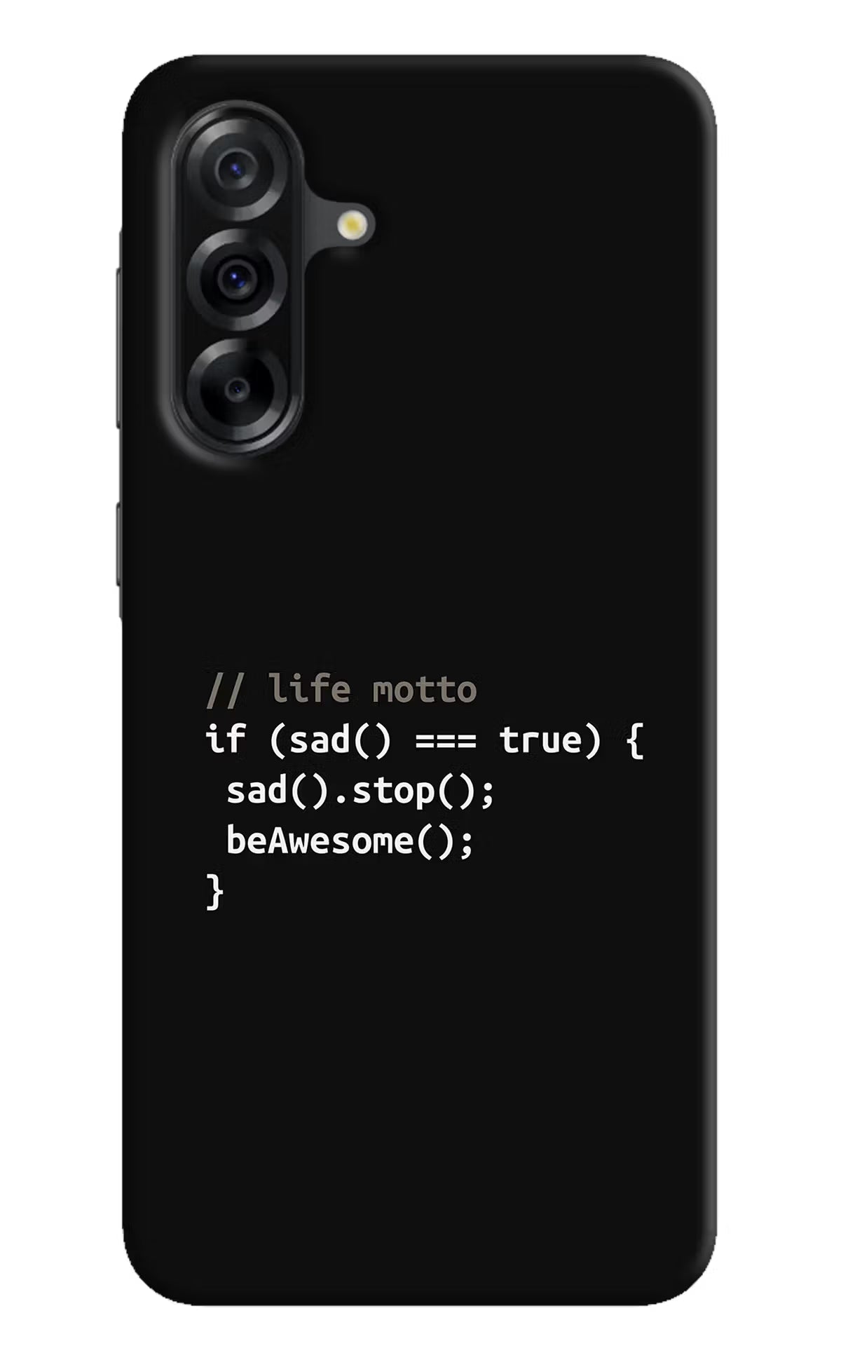 Life Motto Code Samsung A36 5G Back Cover