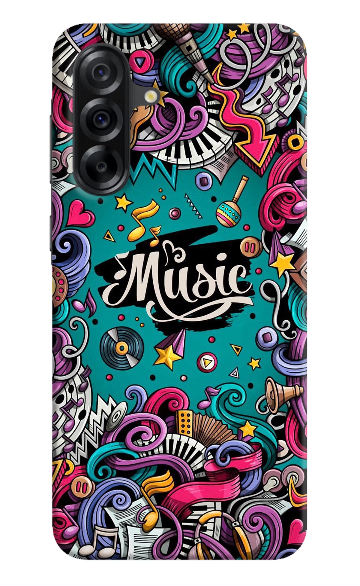 Music Graffiti Samsung A36 5G Back Cover
