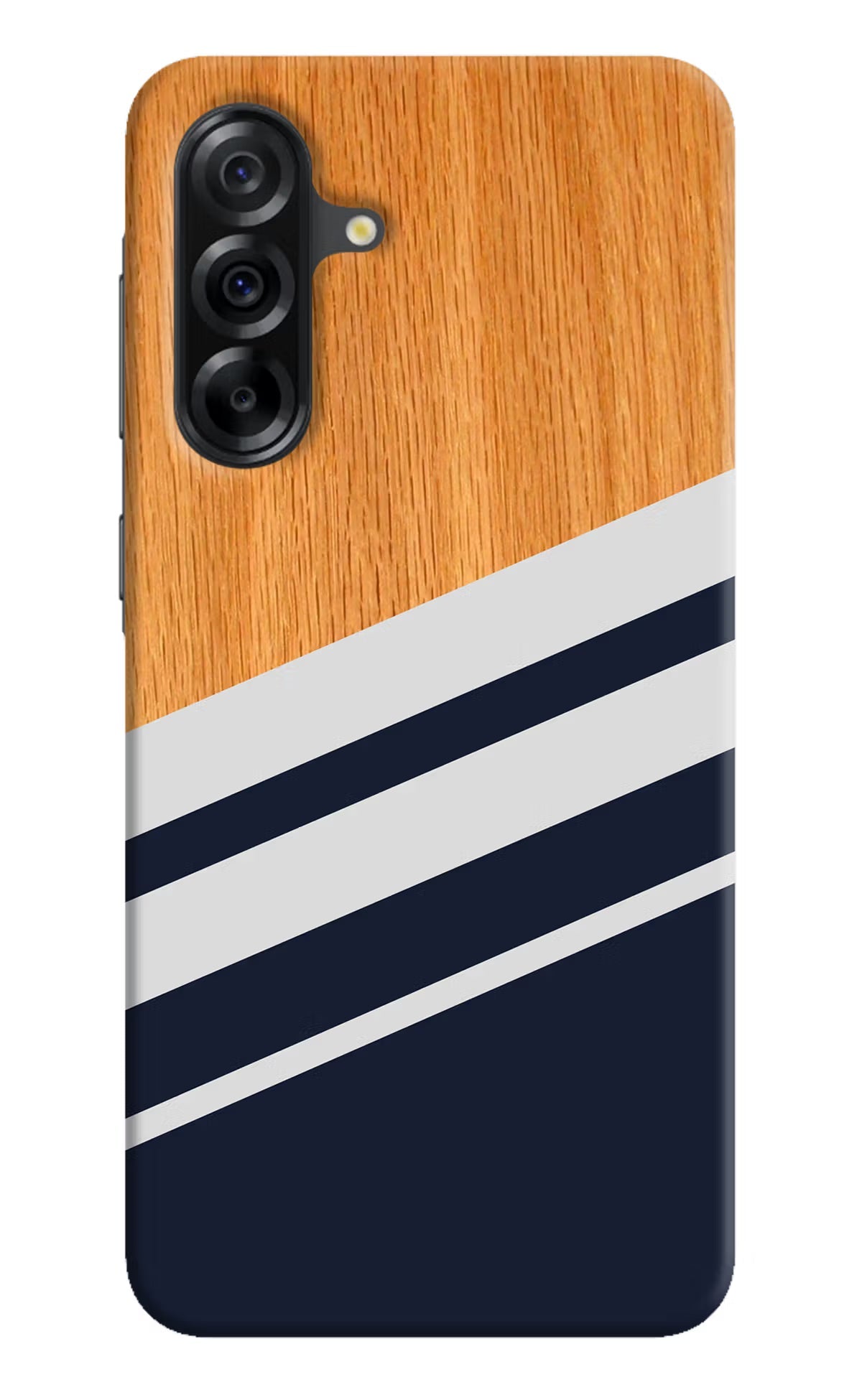 Blue and white wooden Samsung A36 5G Back Cover