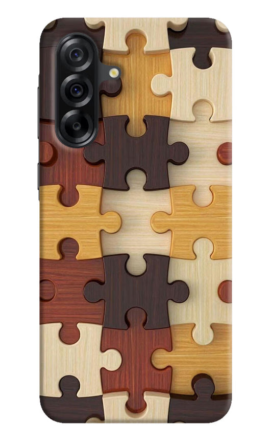Wooden Puzzle Samsung A36 5G Back Cover
