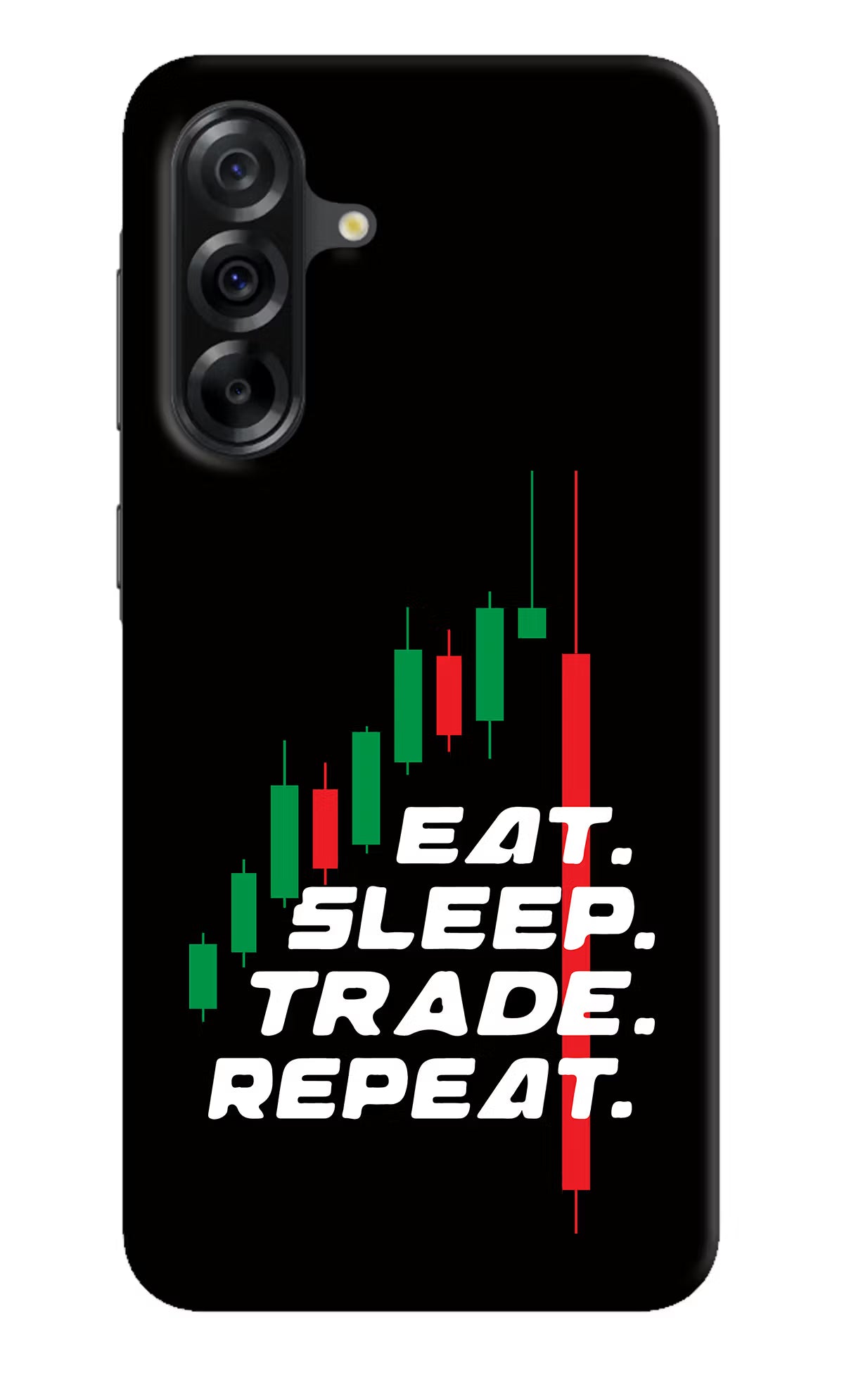 Eat Sleep Trade Repeat Samsung A36 5G Back Cover