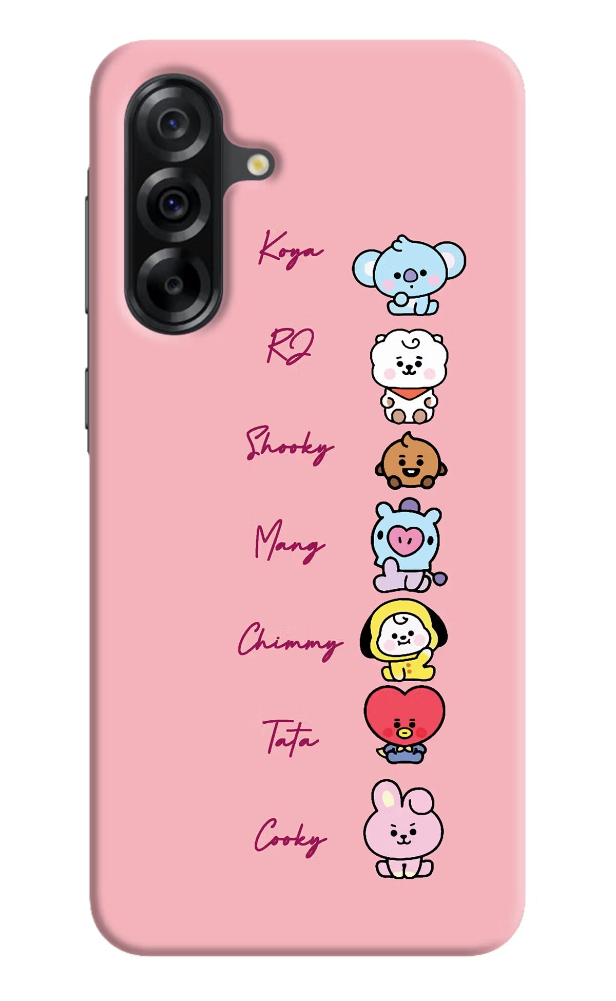 BTS names Samsung A36 5G Back Cover