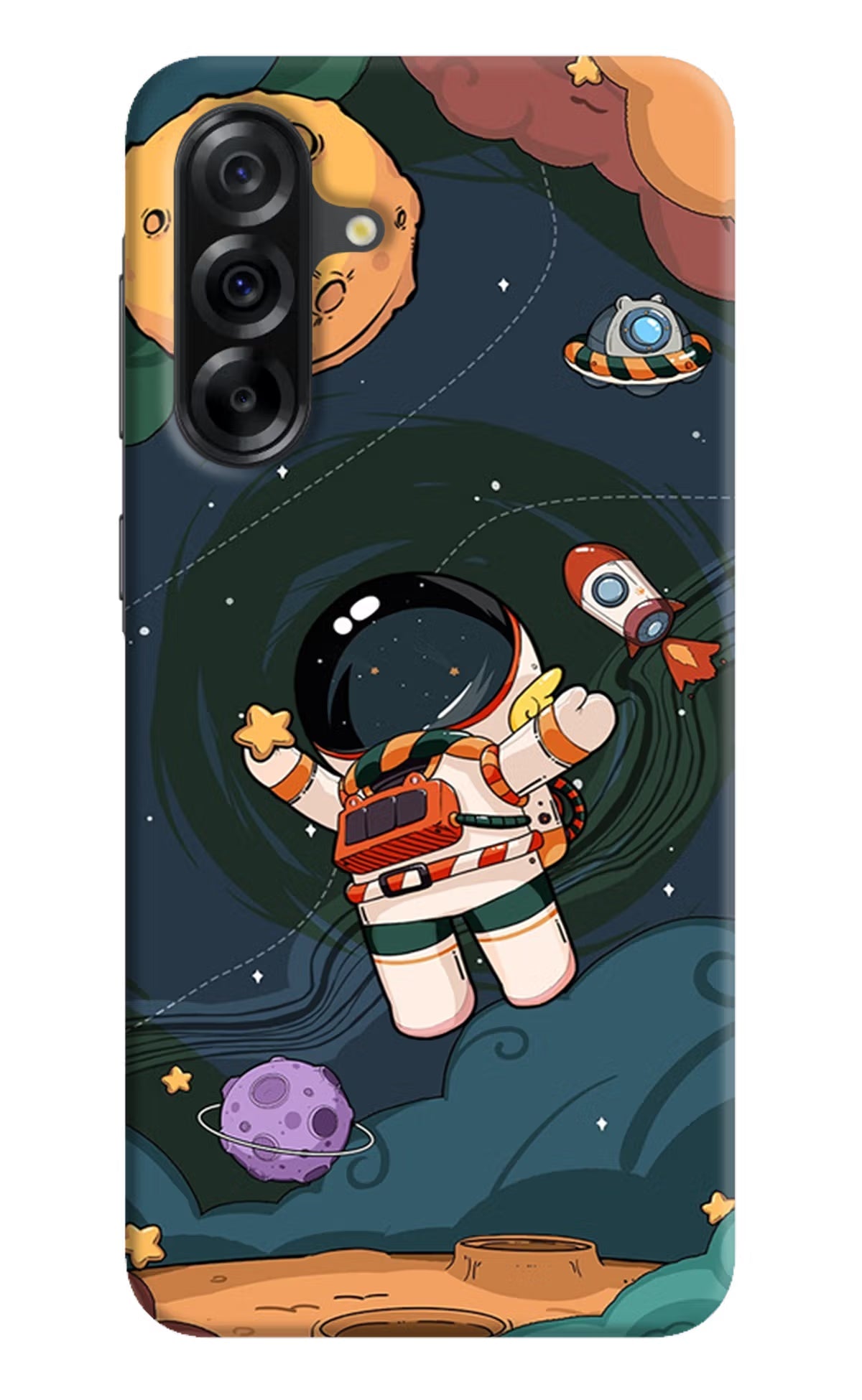 Cartoon Astronaut Samsung A36 5G Back Cover