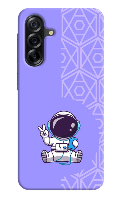 Cute Astronaut Chilling Samsung A36 5G Back Cover
