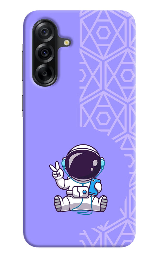 Cute Astronaut Chilling Samsung A36 5G Back Cover