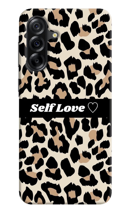 Leopard Print Self Love Samsung A36 5G Back Cover