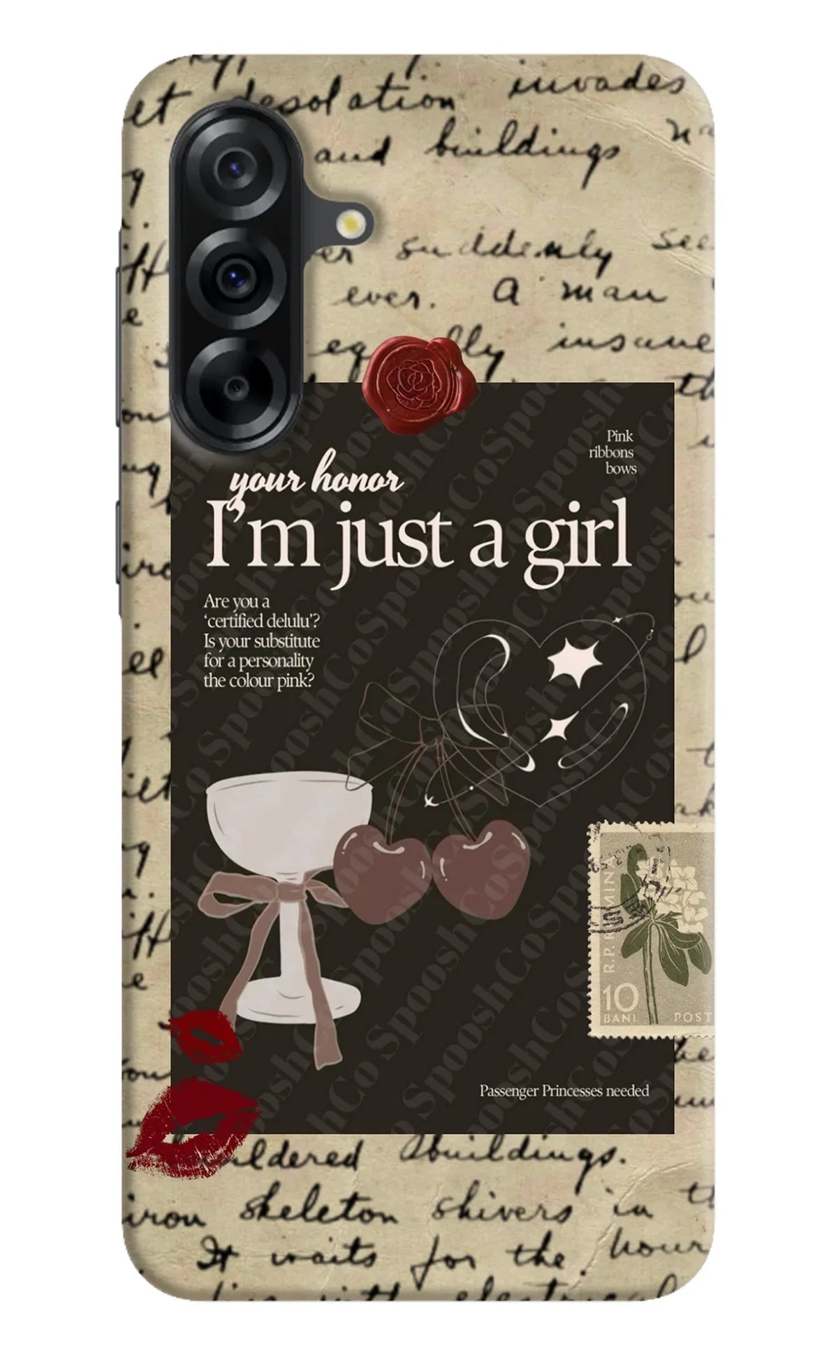 I am just a girl Samsung A36 5G Back Cover