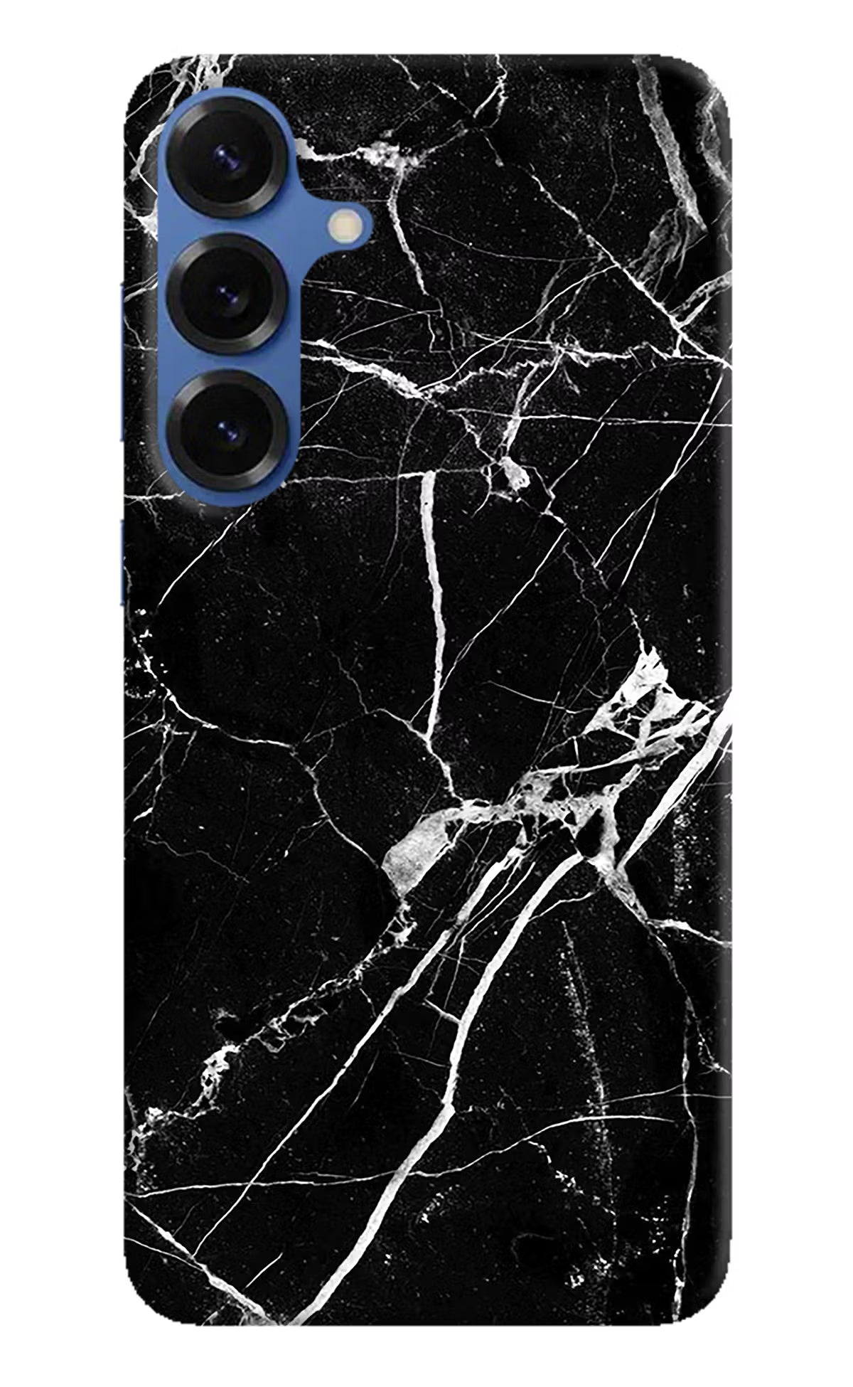 Black Marble Pattern Samsung S25 Back Cover