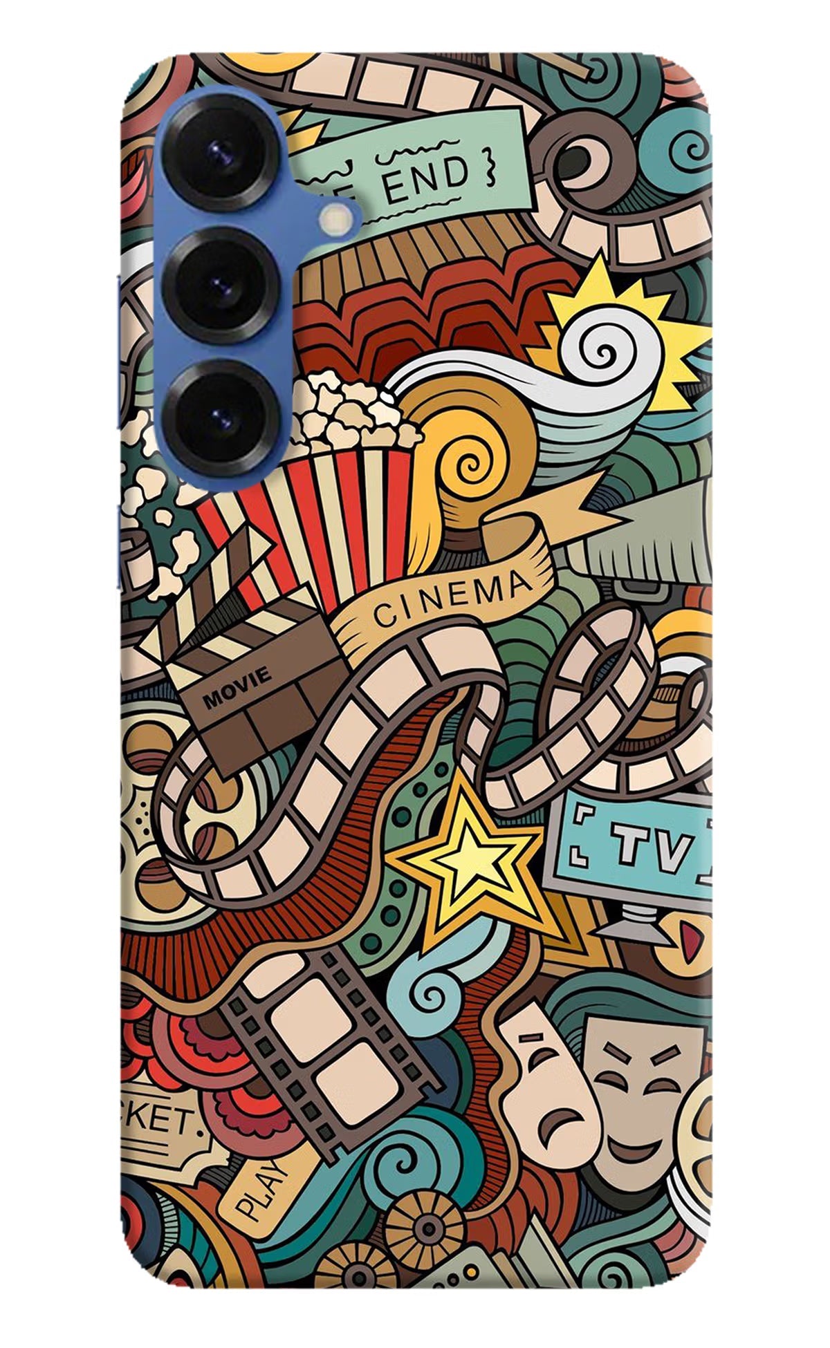 Cinema Abstract Samsung S25 Back Cover