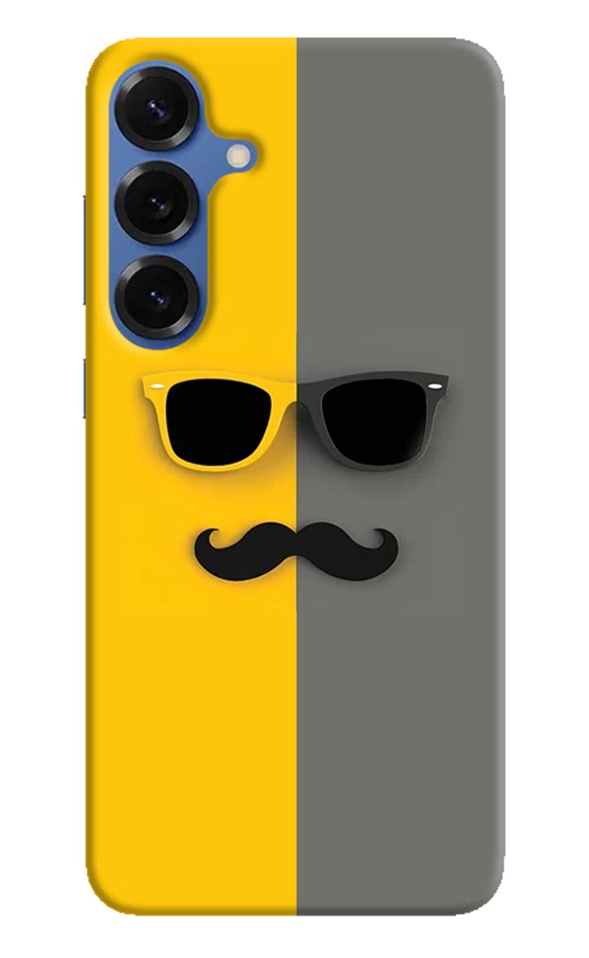 Sunglasses with Mustache Samsung S25 Back Cover