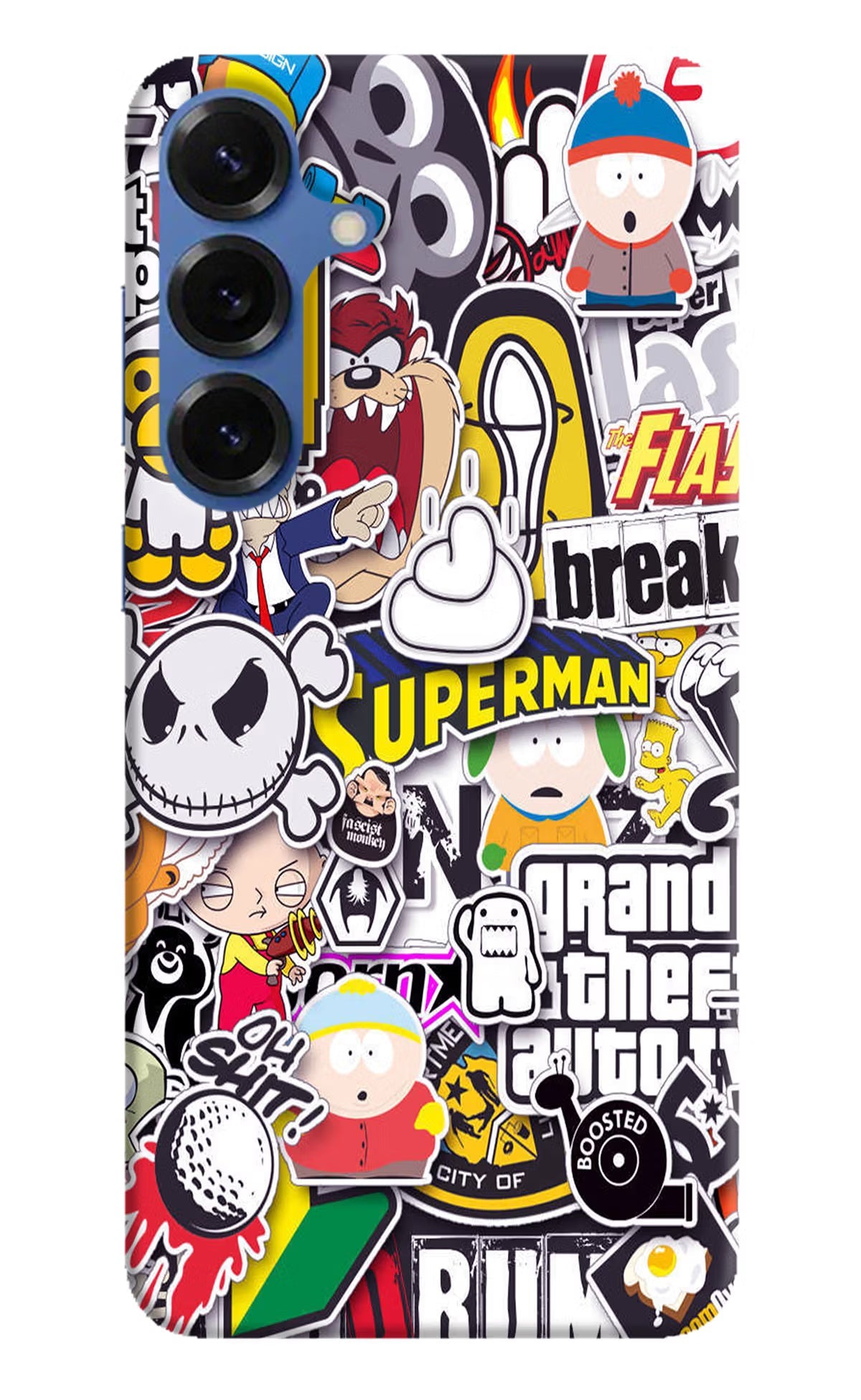 Sticker Bomb Samsung S25 Back Cover