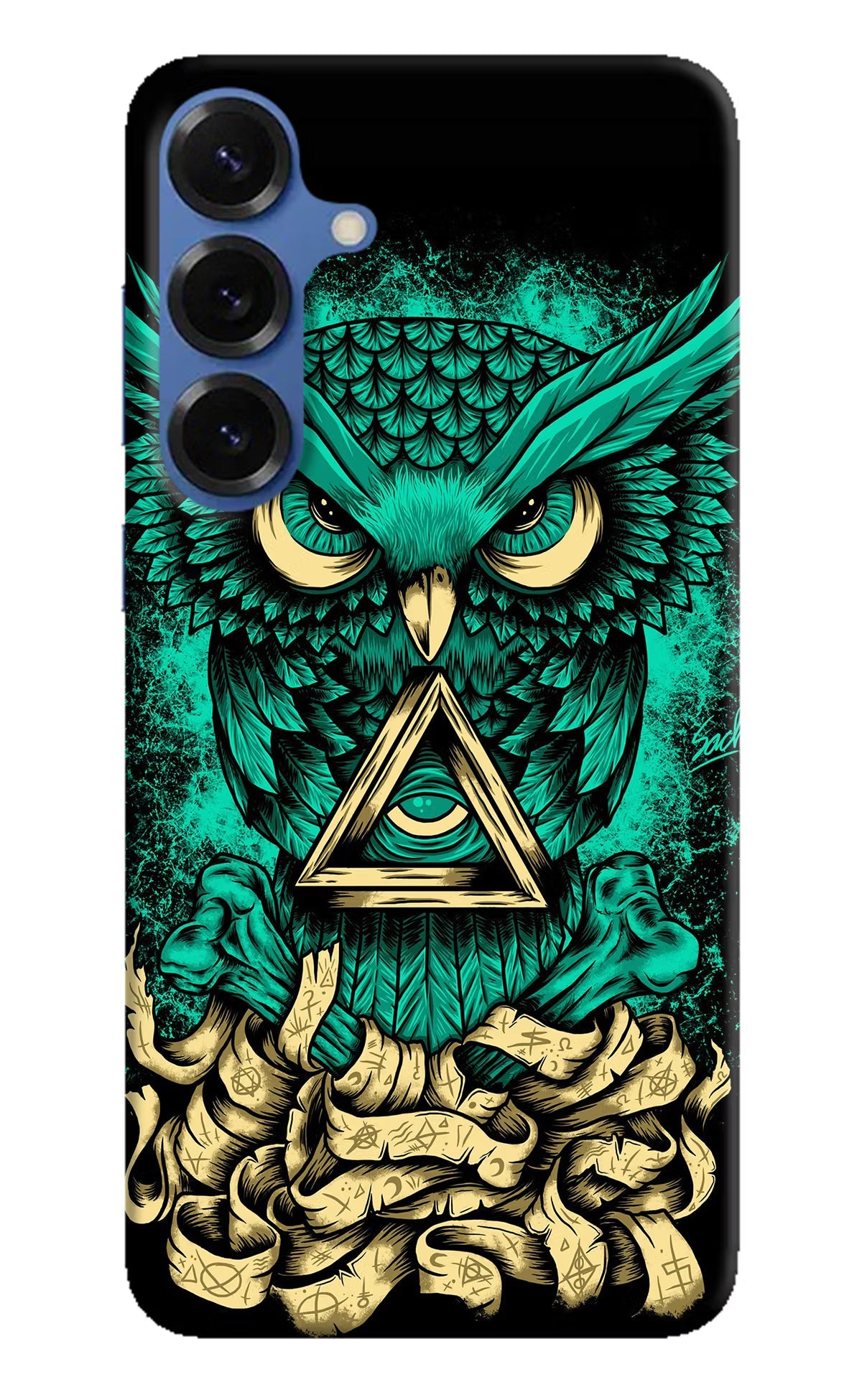 Green Owl Samsung S25 Back Cover