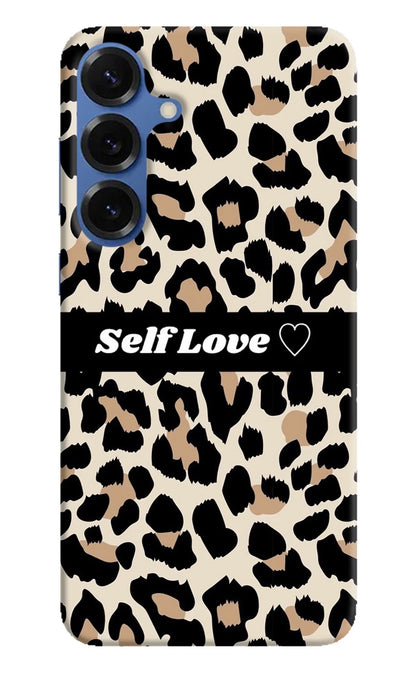 Leopard Print Self Love Samsung S25 Back Cover