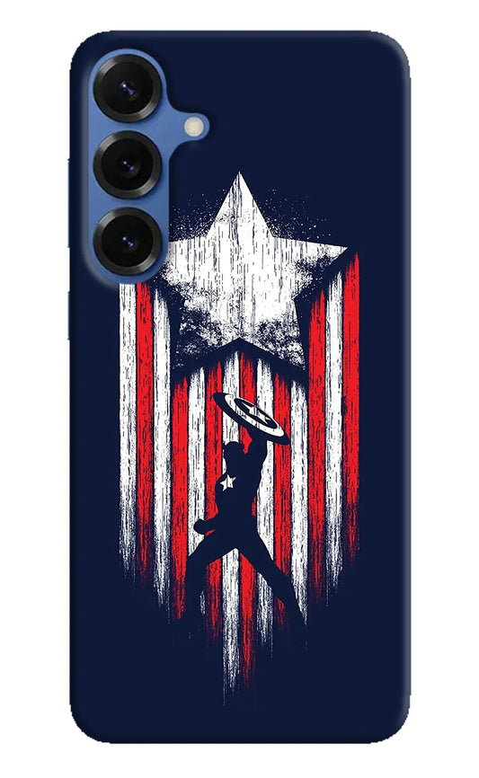 Captain America Marvel Art Samsung S25 Back Cover