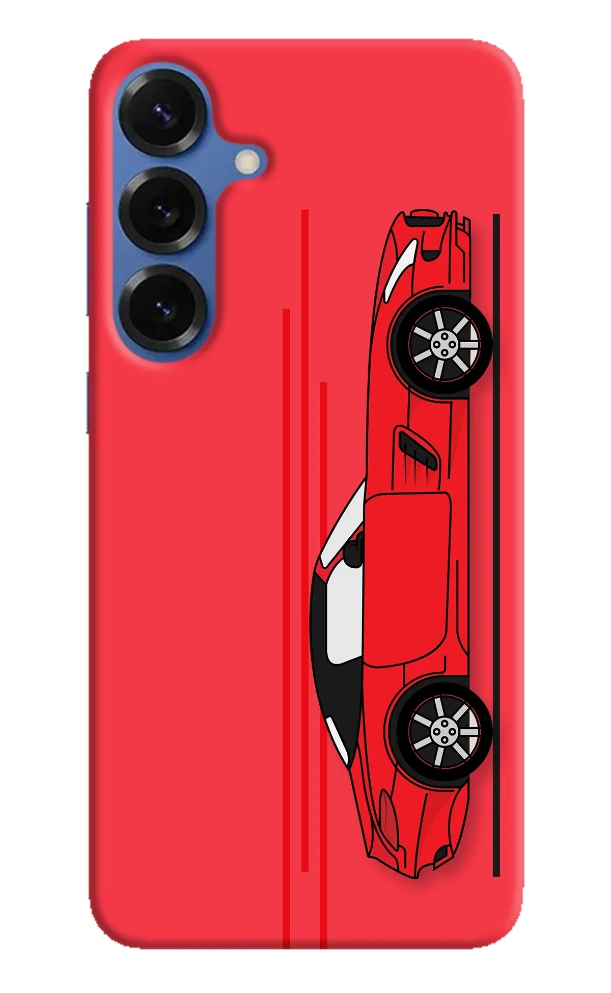 Red Velocity Samsung S25 Back Cover