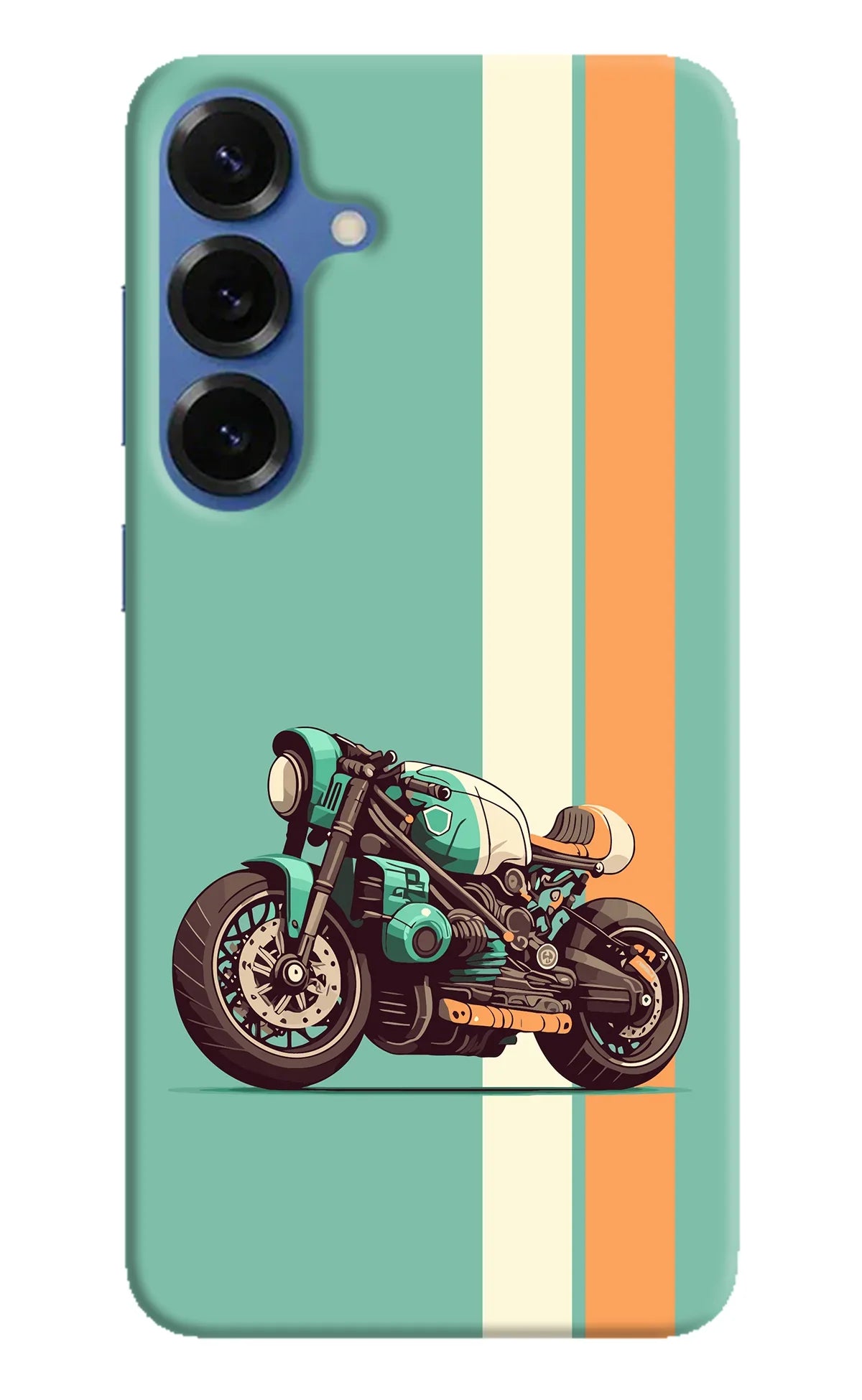 Striped Moto Drift Samsung S25 Back Cover
