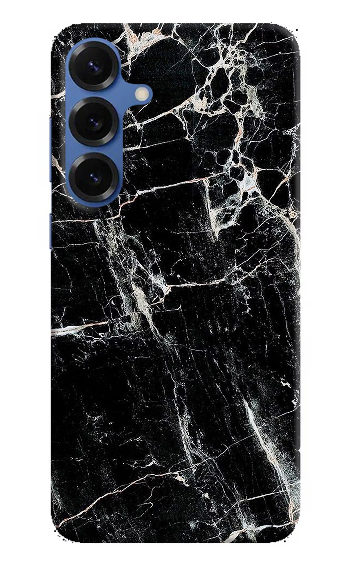 Black Marble Texture Samsung S25 Plus Back Cover