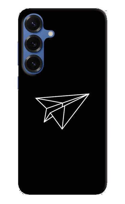 Paper Plane White Samsung S25 Plus Back Cover