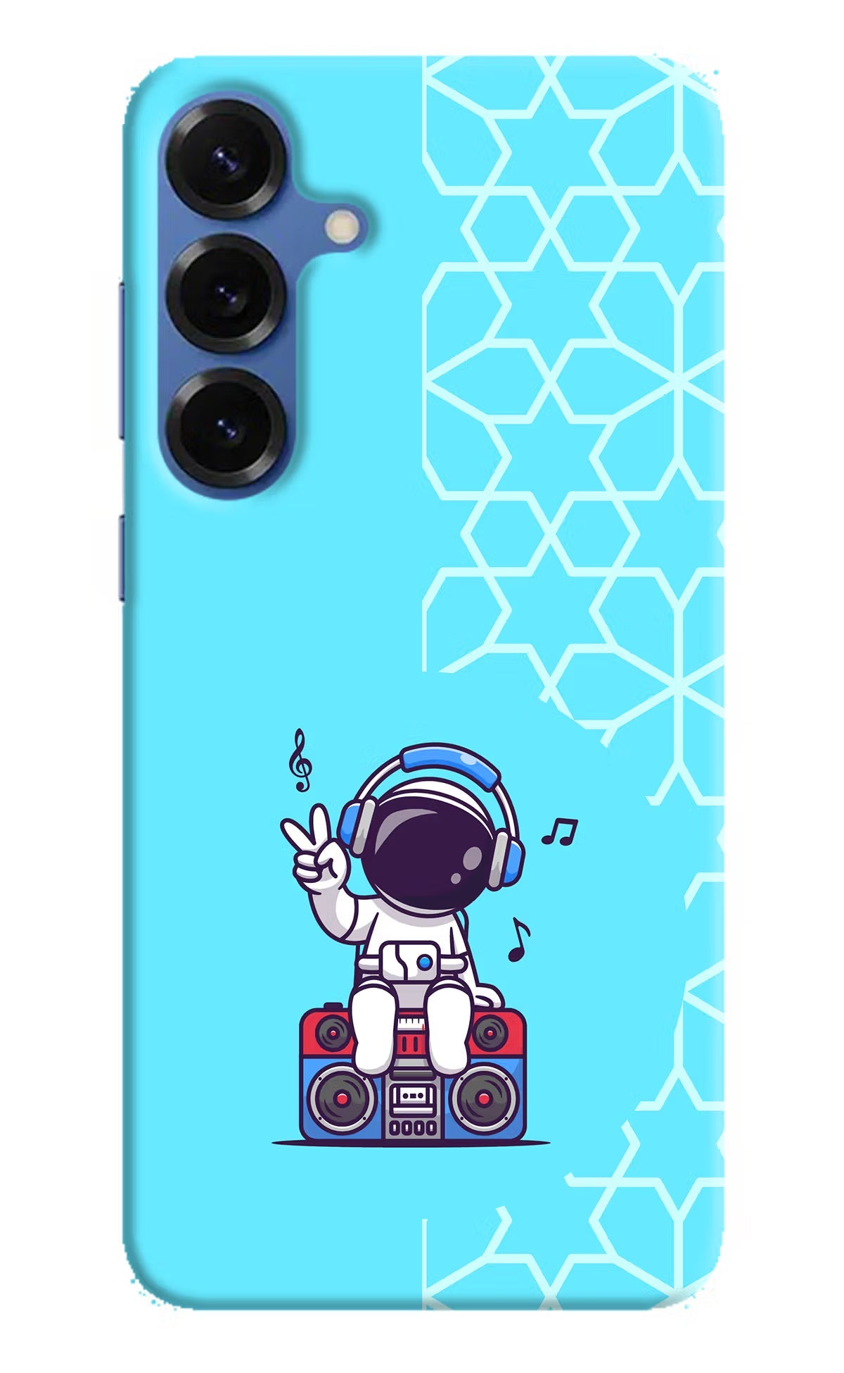 Cute Astronaut Chilling Samsung S25 Plus Back Cover