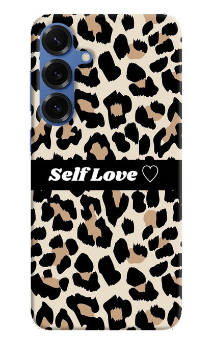 Leopard Print Self Love Samsung S25 Plus Back Cover