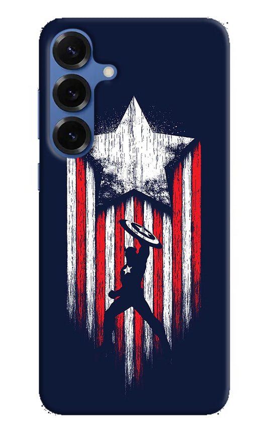Captain America Marvel Art Samsung S25 Plus Back Cover
