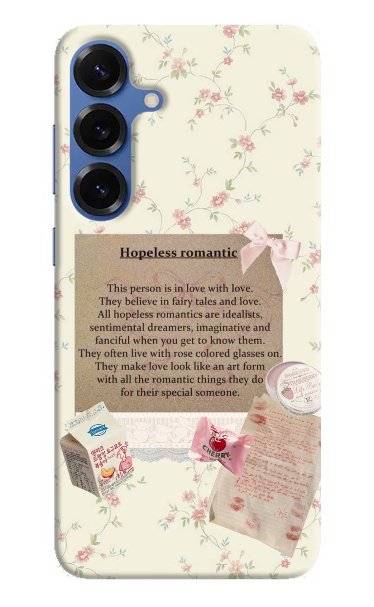 Hopeless Romantic Samsung S25 Plus Back Cover