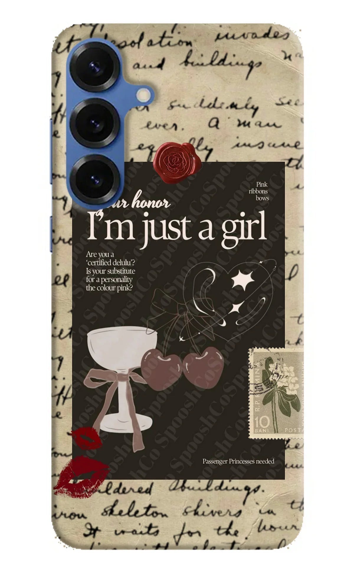 I am just a girl Samsung S25 Plus Back Cover