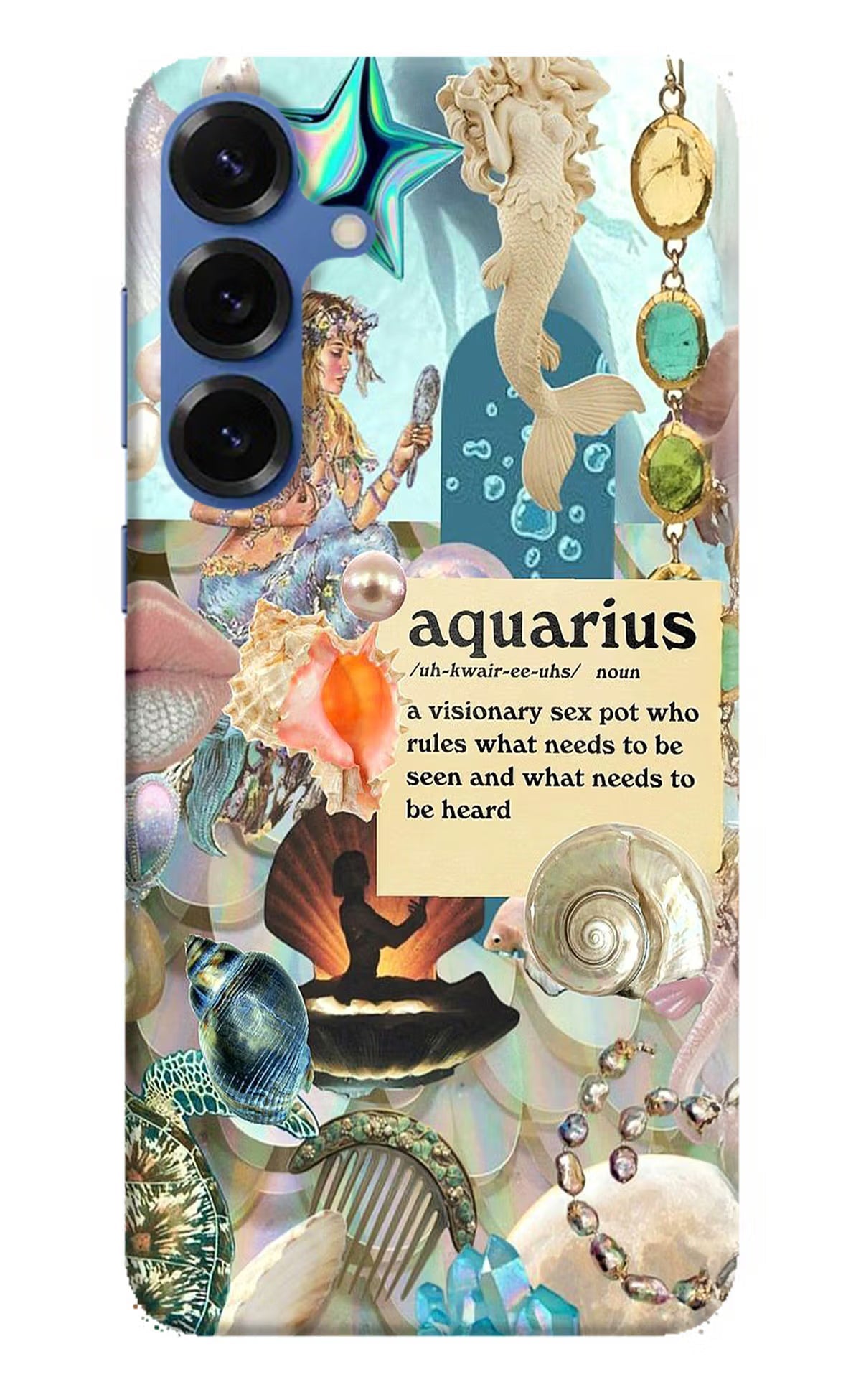 Aquarius Zodiac Samsung S25 Plus Back Cover