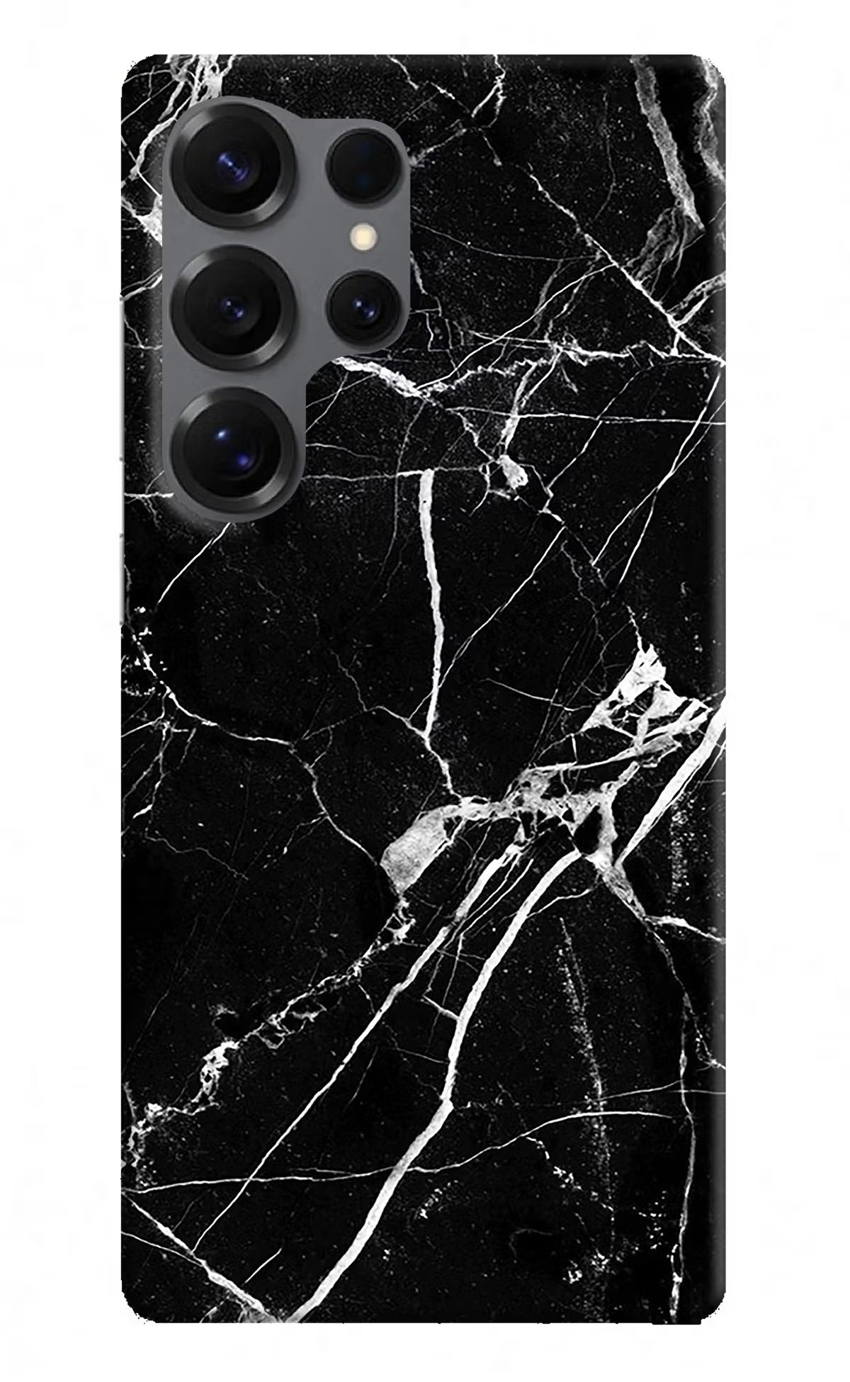 Black Marble Pattern Samsung S25 Ultra Back Cover