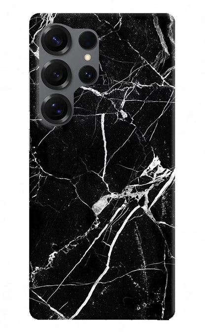 Black Marble Pattern Samsung S25 Ultra Back Cover