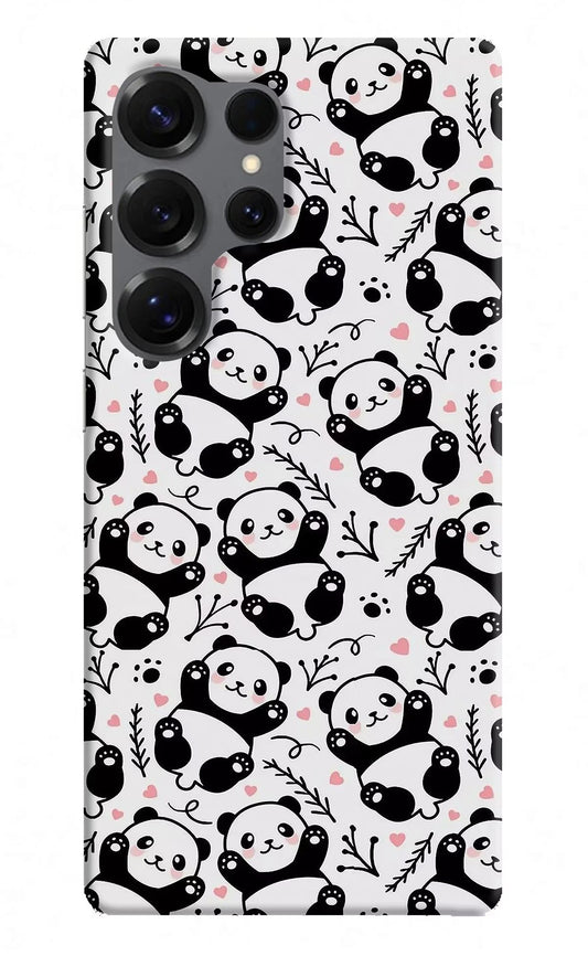 Cute Panda Samsung S25 Ultra Back Cover