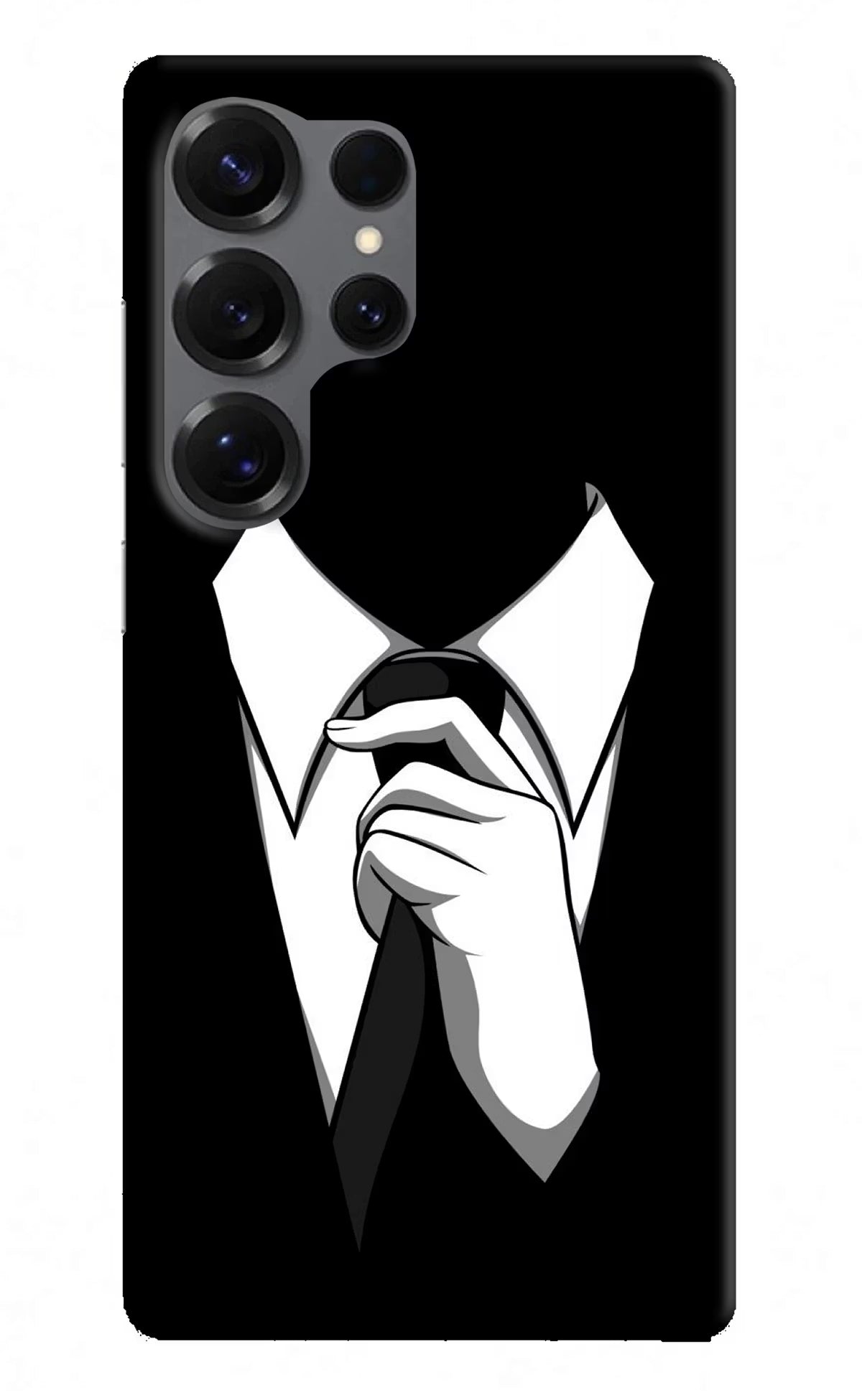Black Tie Samsung S25 Ultra Back Cover