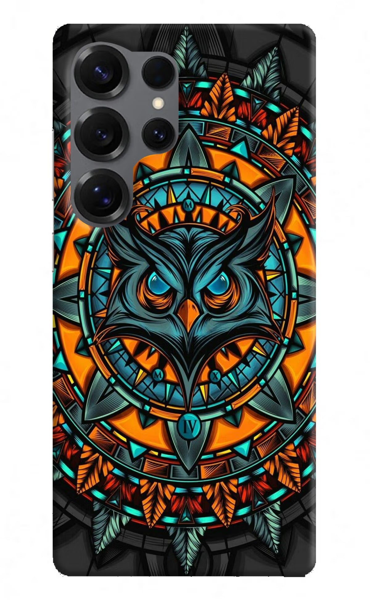 Angry Owl Art Samsung S25 Ultra Back Cover