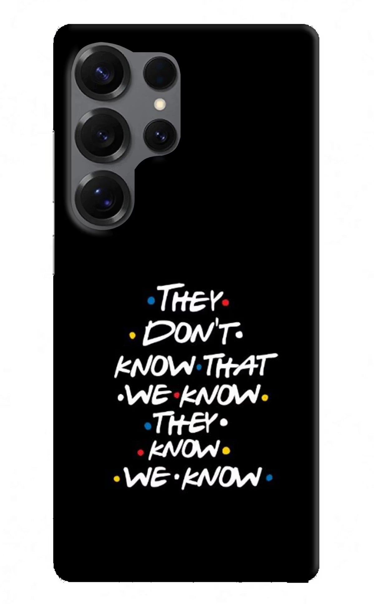 FRIENDS Dialogue Samsung S25 Ultra Back Cover