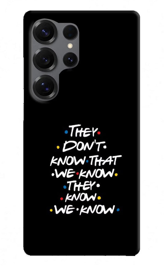 FRIENDS Dialogue Samsung S25 Ultra Back Cover