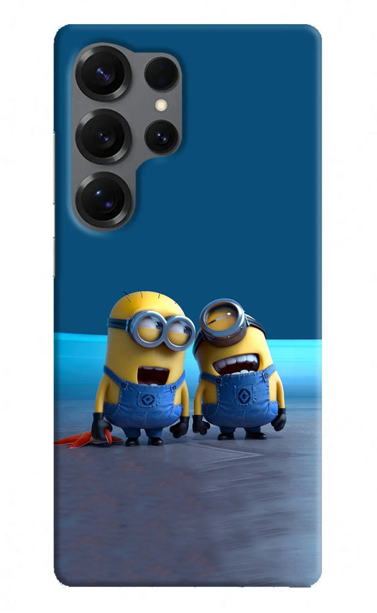 Minion Laughing Samsung S25 Ultra Back Cover