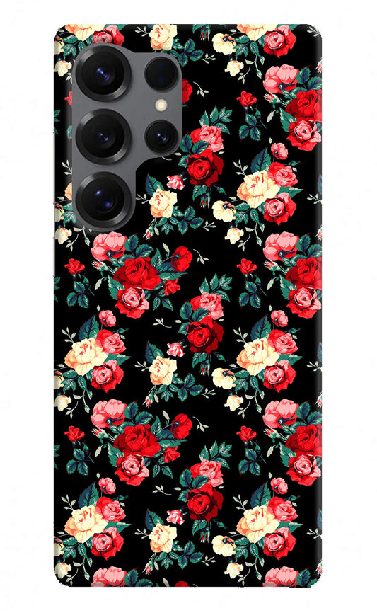 Rose Pattern Samsung S25 Ultra Back Cover