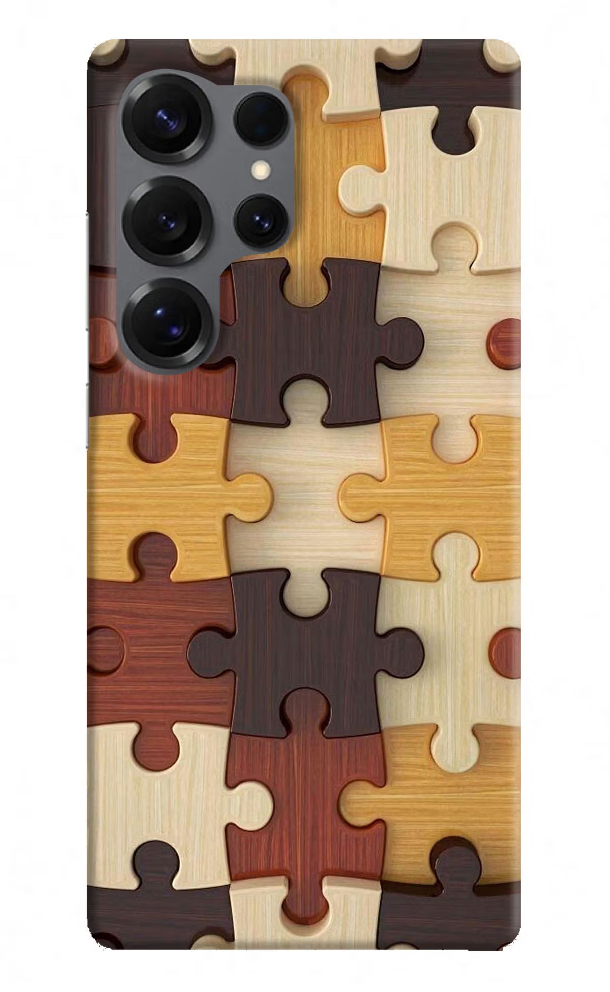 Wooden Puzzle Samsung S25 Ultra Back Cover