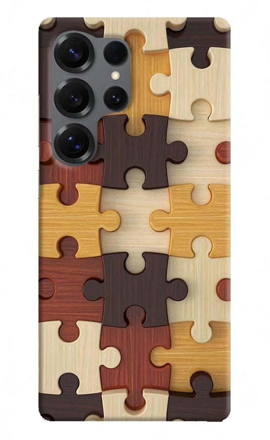 Wooden Puzzle Samsung S25 Ultra Back Cover