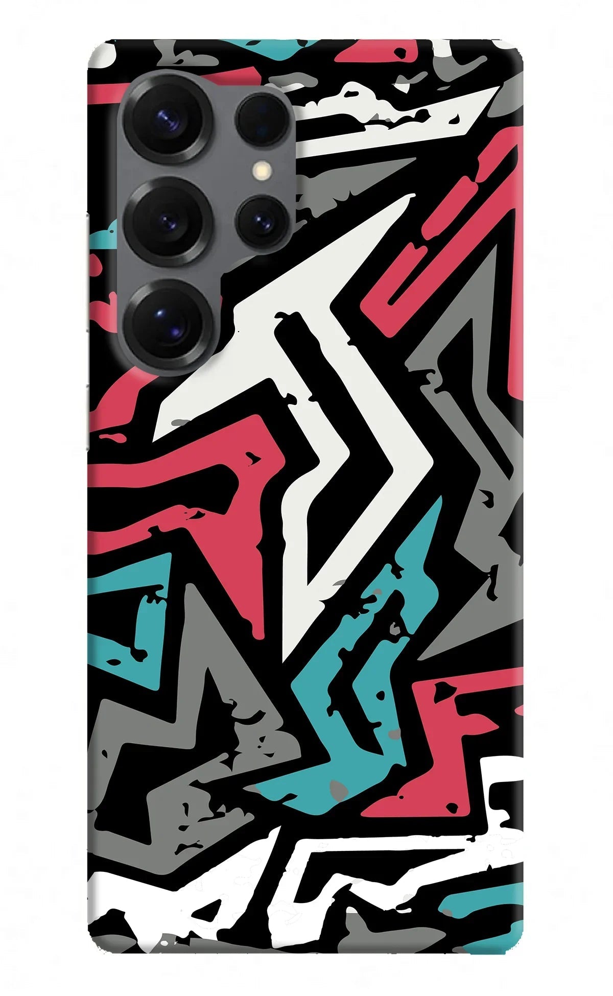Geometric Graffiti Samsung S25 Ultra Back Cover