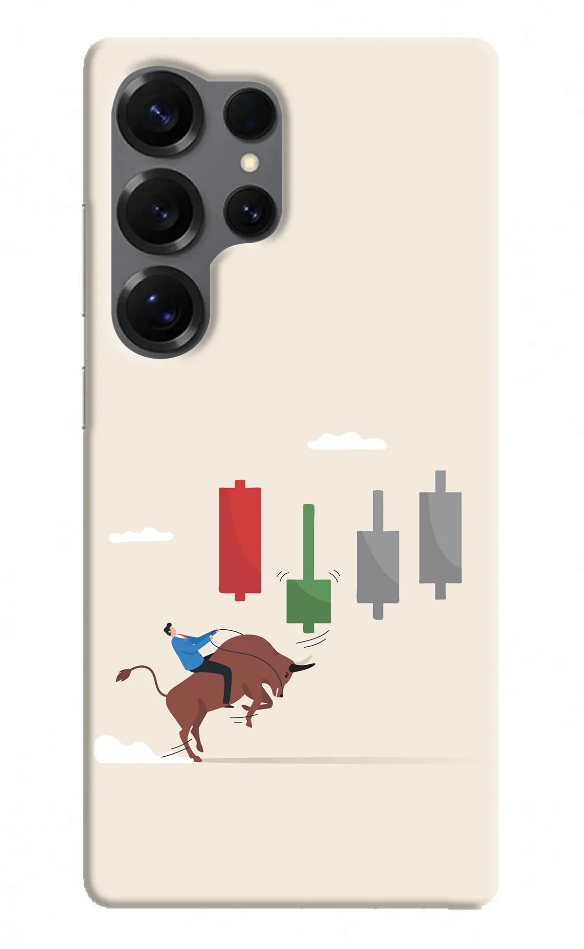 Bull Trading Momentum Samsung S25 Ultra Back Cover