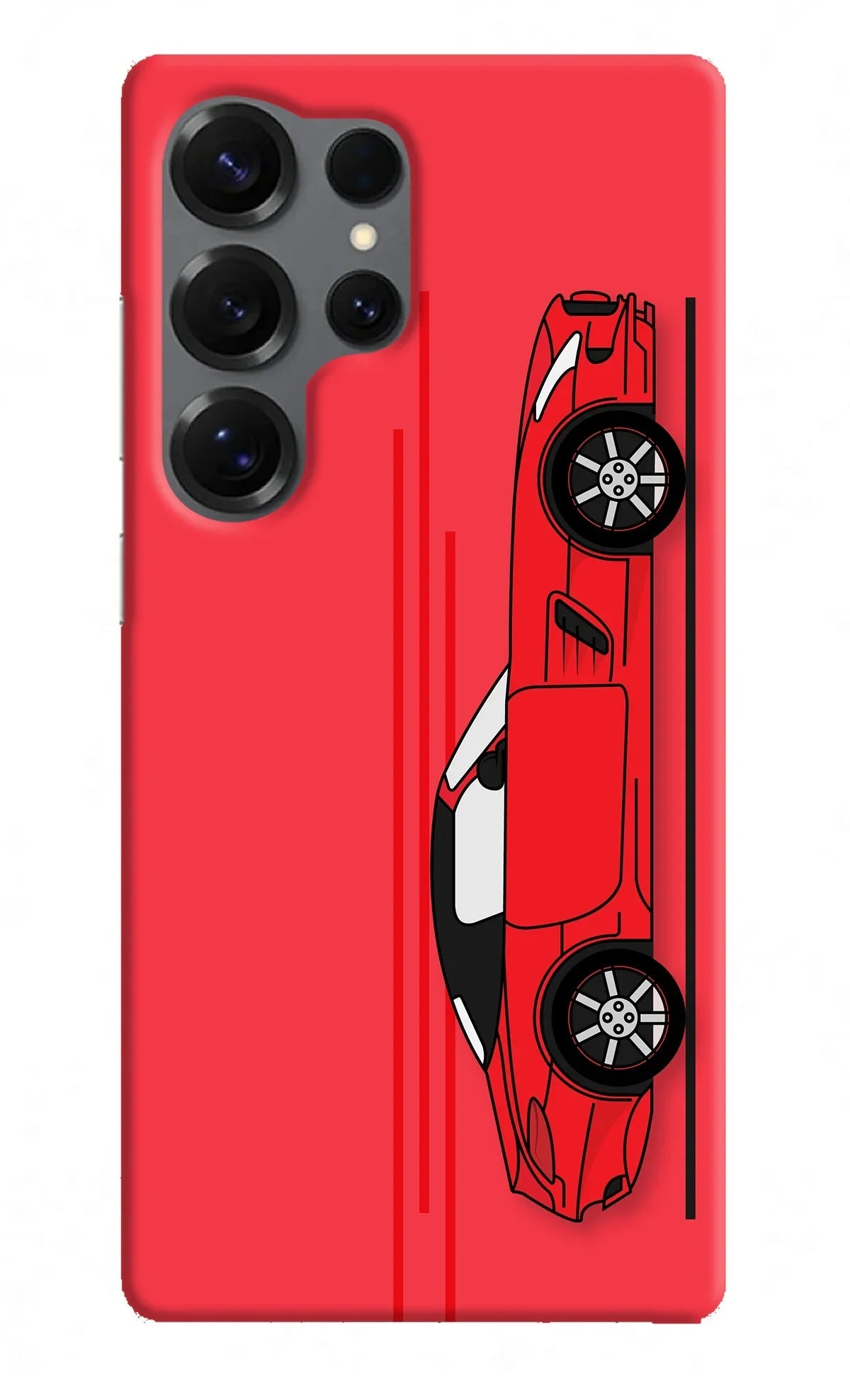 Red Velocity Samsung S25 Ultra Back Cover