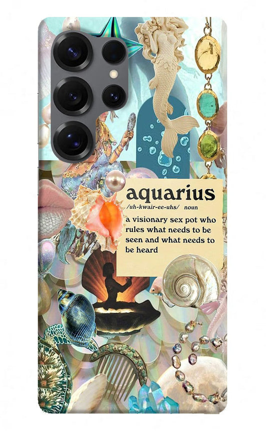 Aquarius Zodiac Samsung S25 Ultra Back Cover