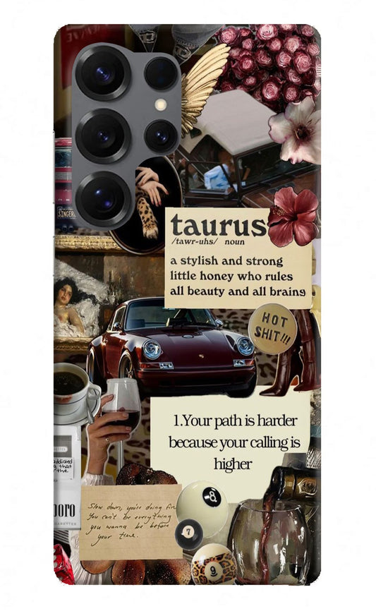 Taurus Zodiac Samsung S25 Ultra Back Cover