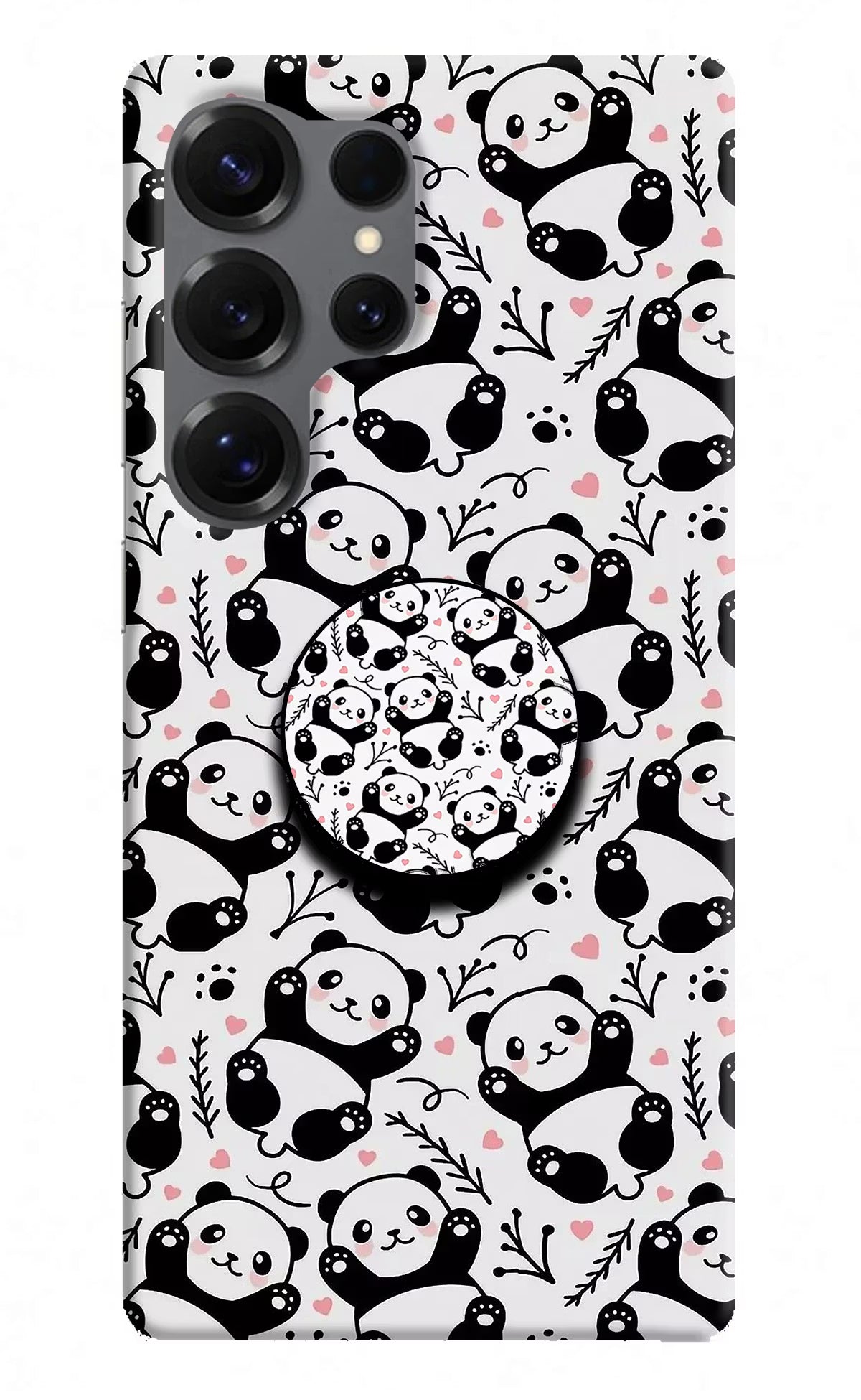 Cute Panda Samsung S25 Ultra Pop Case