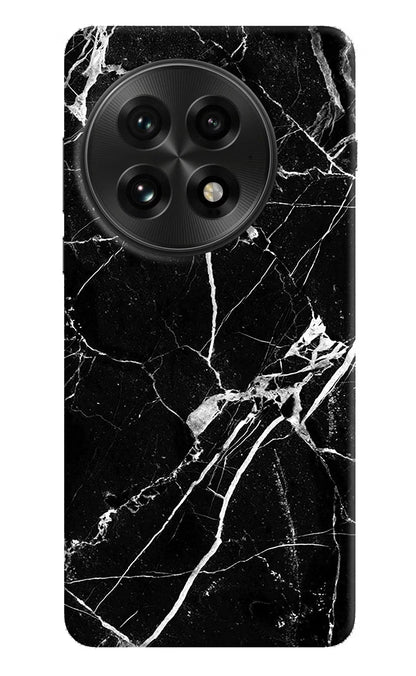 Black Marble Pattern OnePlus 13 Back Cover