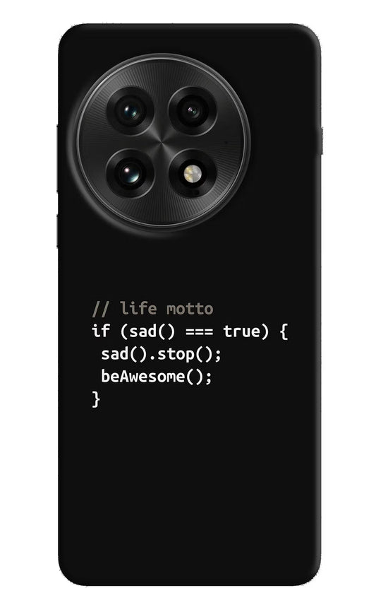 Life Motto Code OnePlus 13 Back Cover