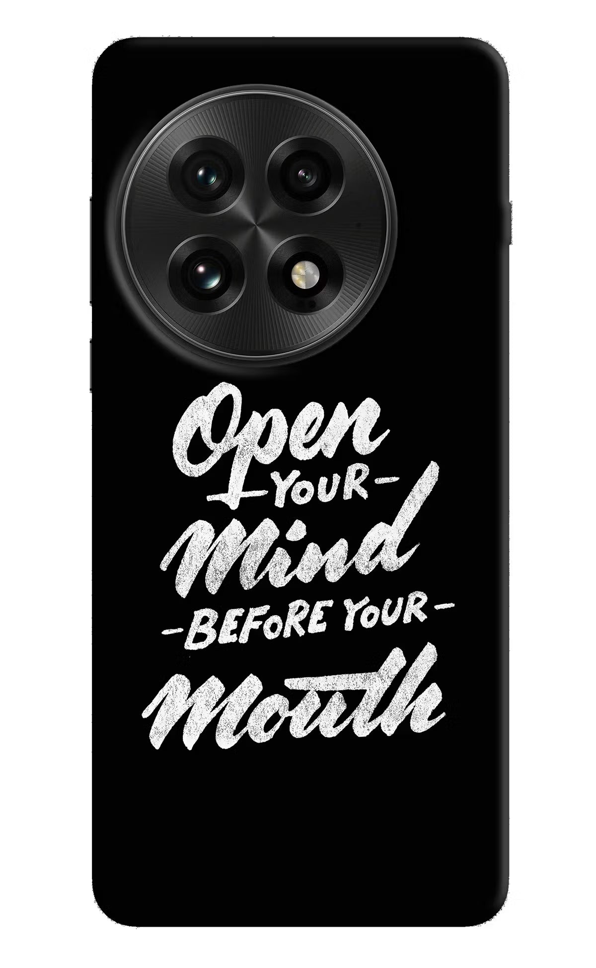 Open Your Mind Before Your Mouth OnePlus 13 Back Cover