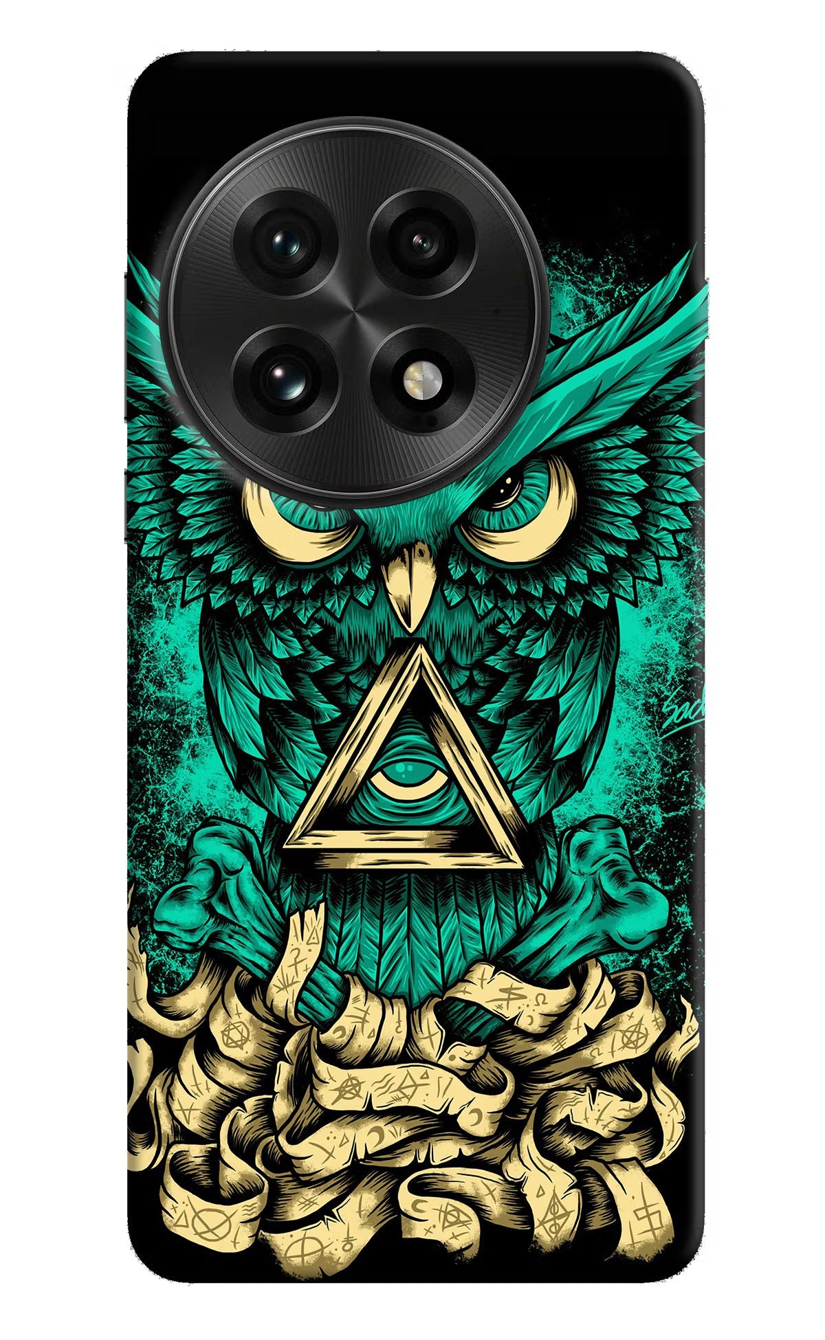 Green Owl OnePlus 13 Back Cover